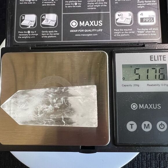 Clear Quartz Crystal Obelisk Meditation Tower (#2) - Picture 11 of 12